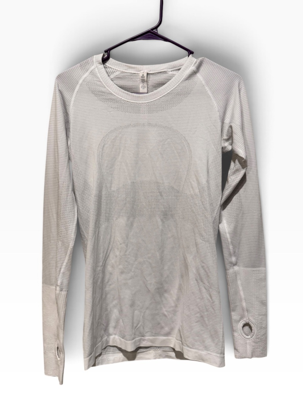 lululemon athletica White Long-Sleeve Performance Top